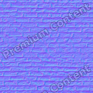 Seamless Textures of Wall Bricks + Normal & Bump Mapping 